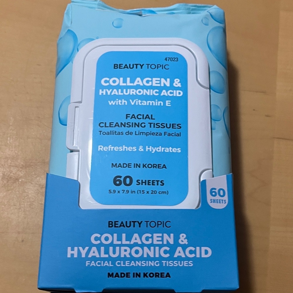 Facial Cleansing Tissues - Blue